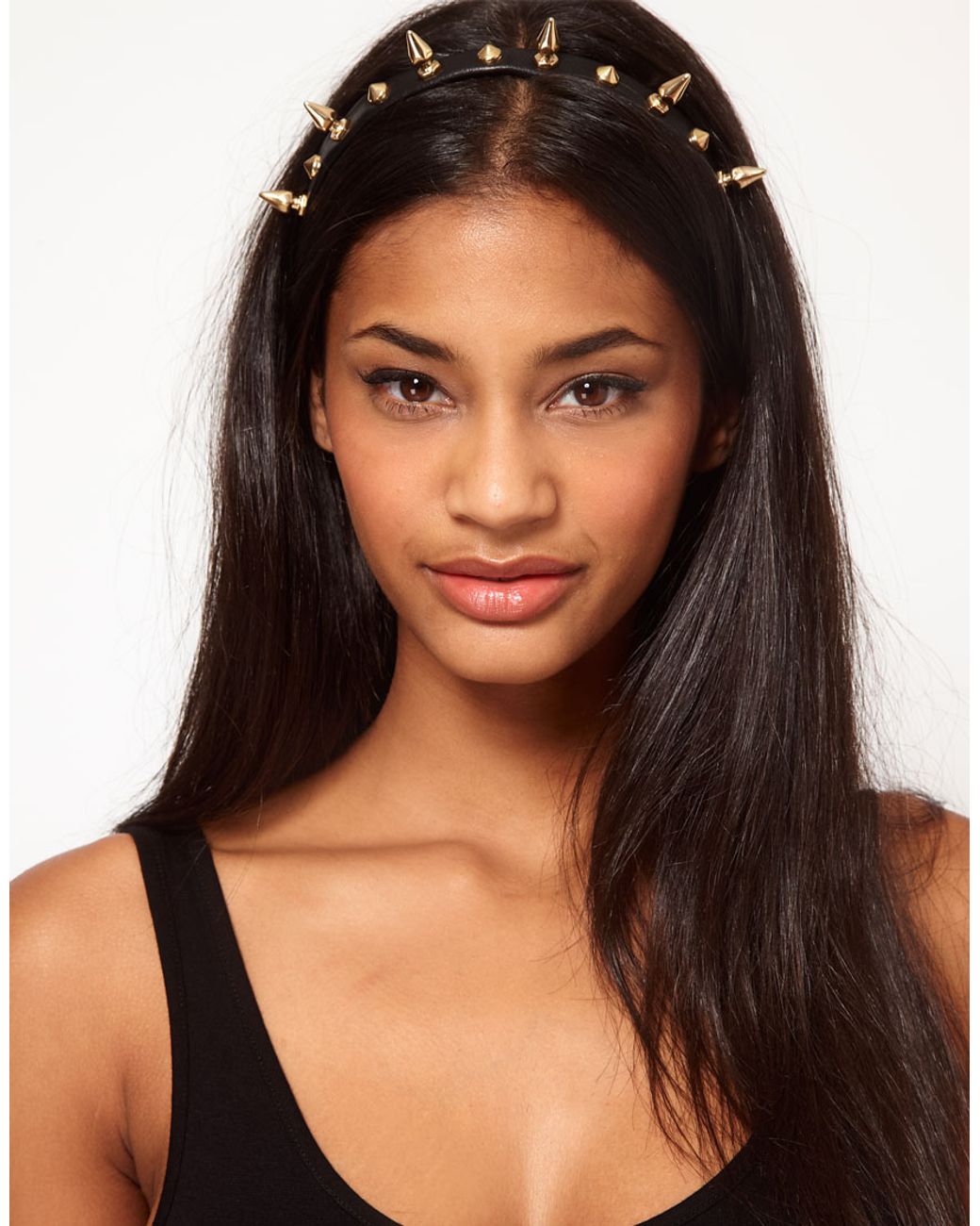 ASOS Spiked Headband in Black | Lyst