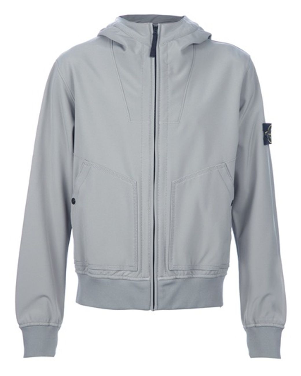 Stone Island Soft Shell Jacket in Grey (Grey) for Men | Lyst UK