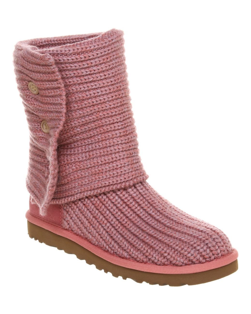 UGG Cardy Knitted Boot Seashell Rose in Pink Lyst