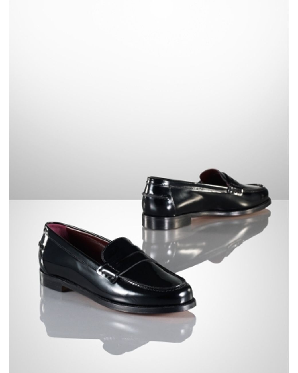 Ralph lauren hotsell patent leather loafers