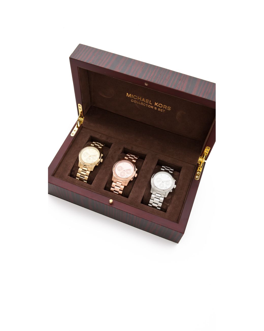 Michael Kors Runway Chronograph Watch Collector Box Set in Metallic Lyst