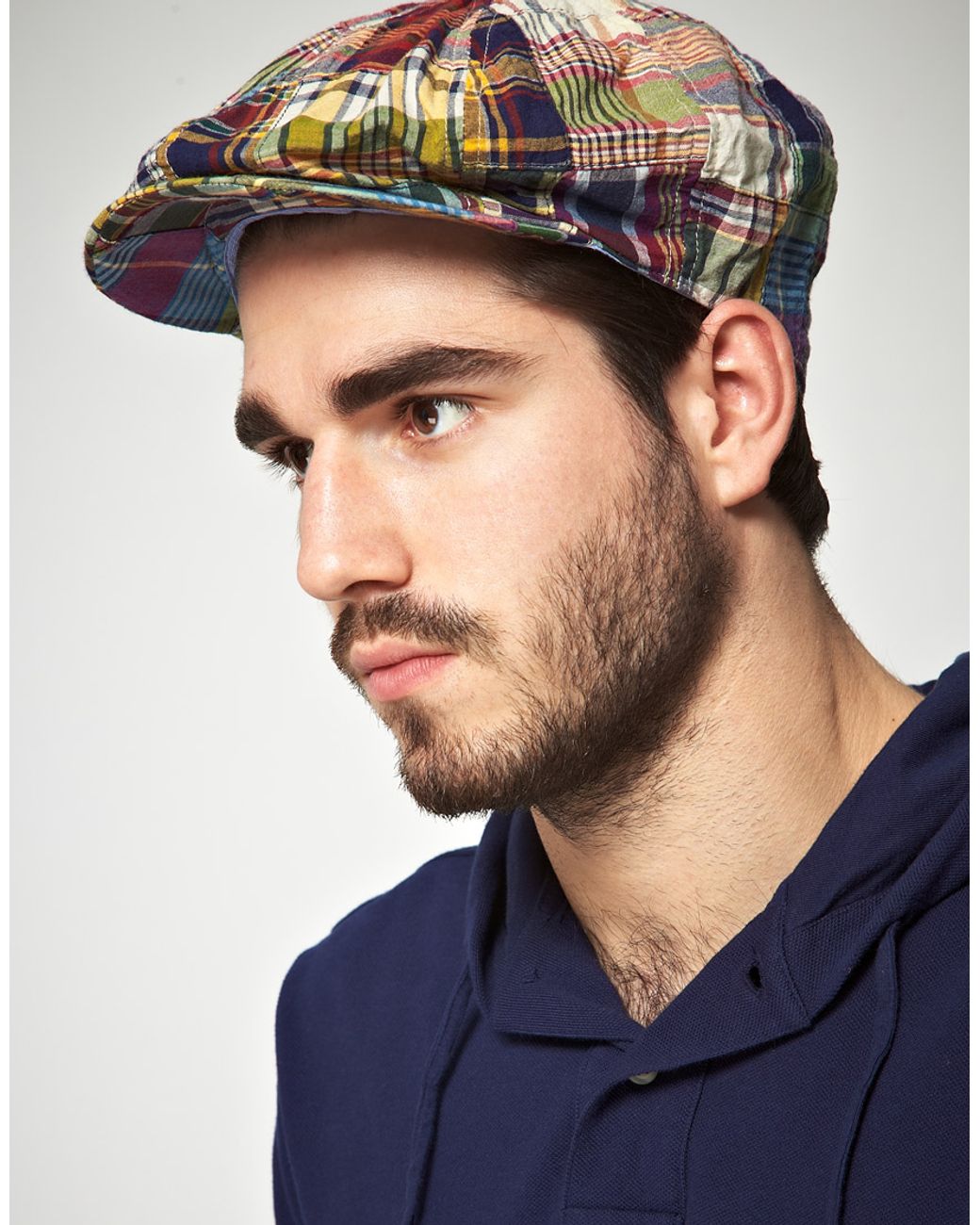 Polo Ralph Lauren Patchwork Newsboy Hat in Blue for Men | Lyst