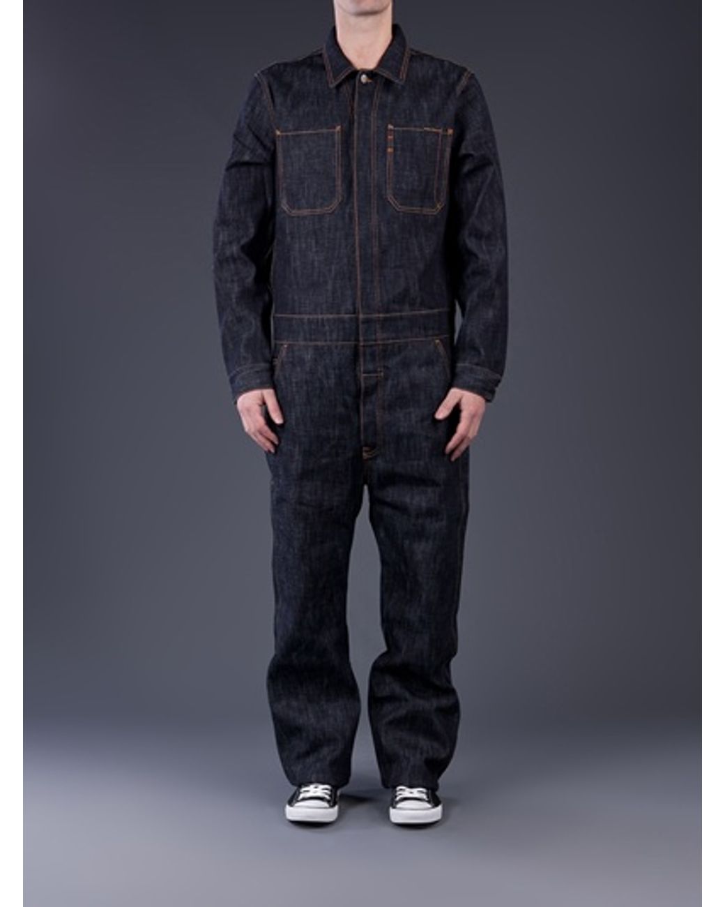 Nudie Jeans Roger in Magic Loom Overall in Blue for Men | Lyst UK