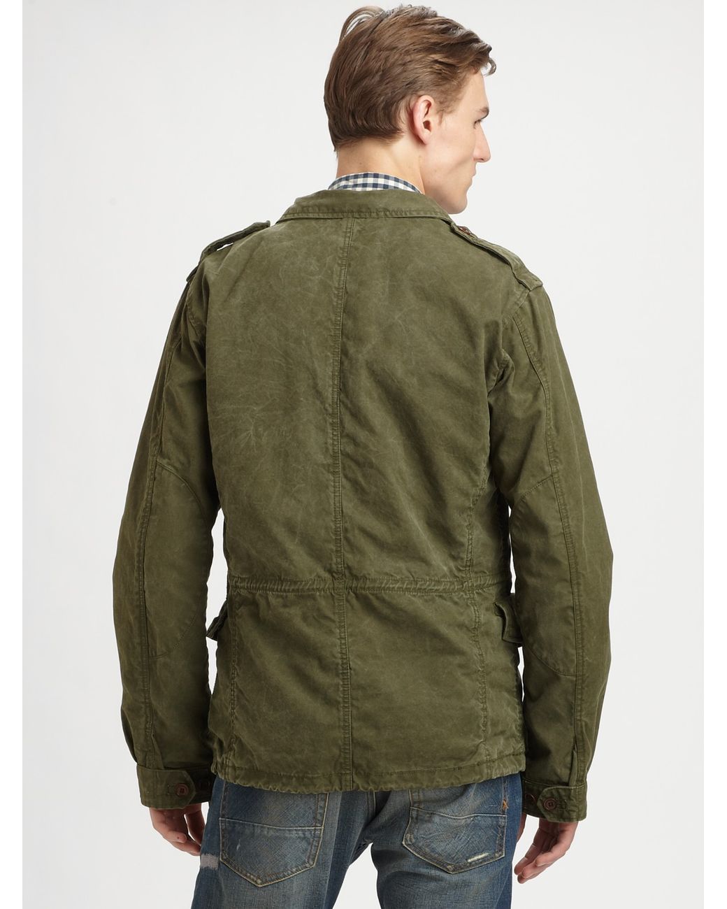 capaciteit Draak Bestuiven Scotch & Soda Military Jacket in Green for Men | Lyst