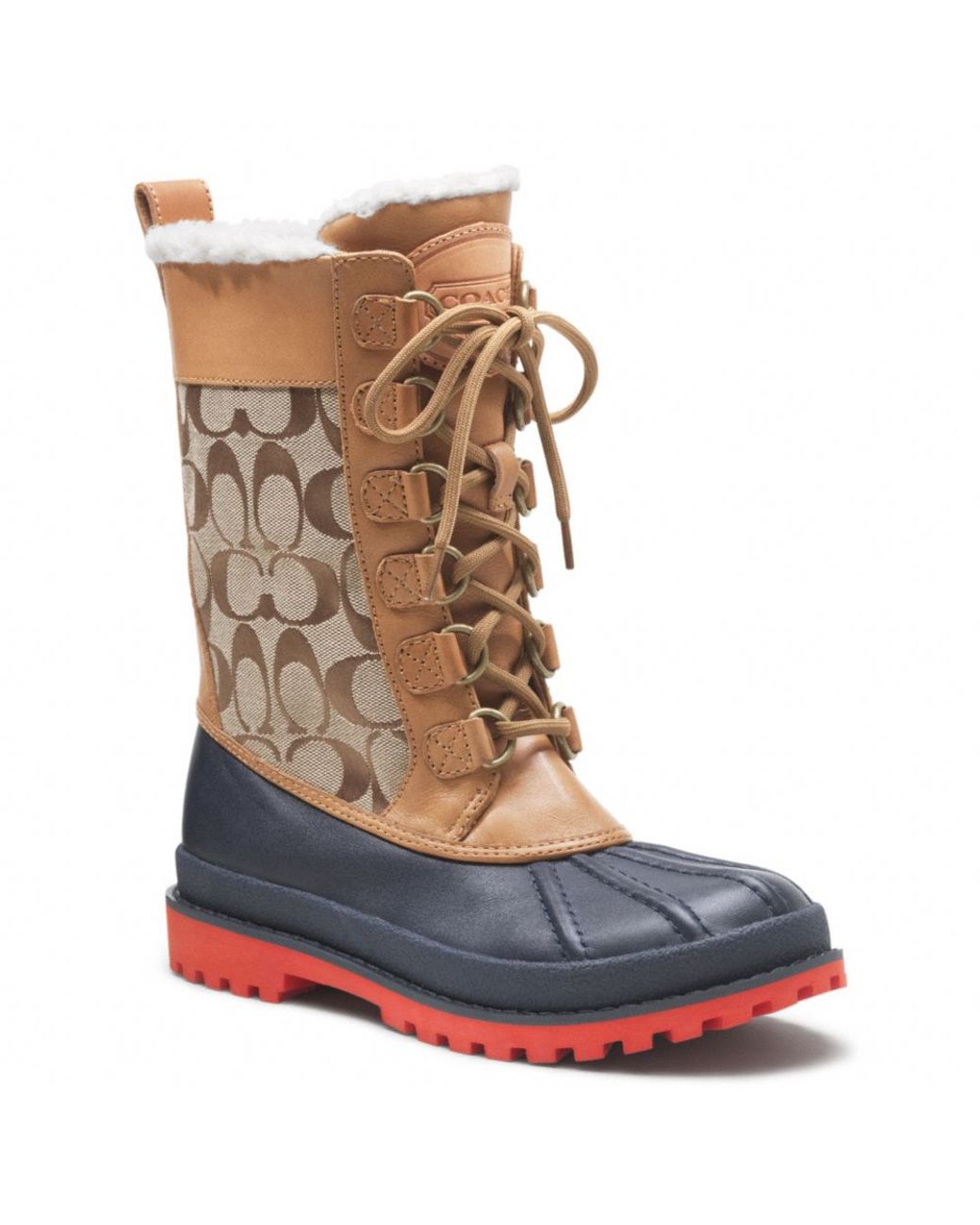 coach laura combat boots