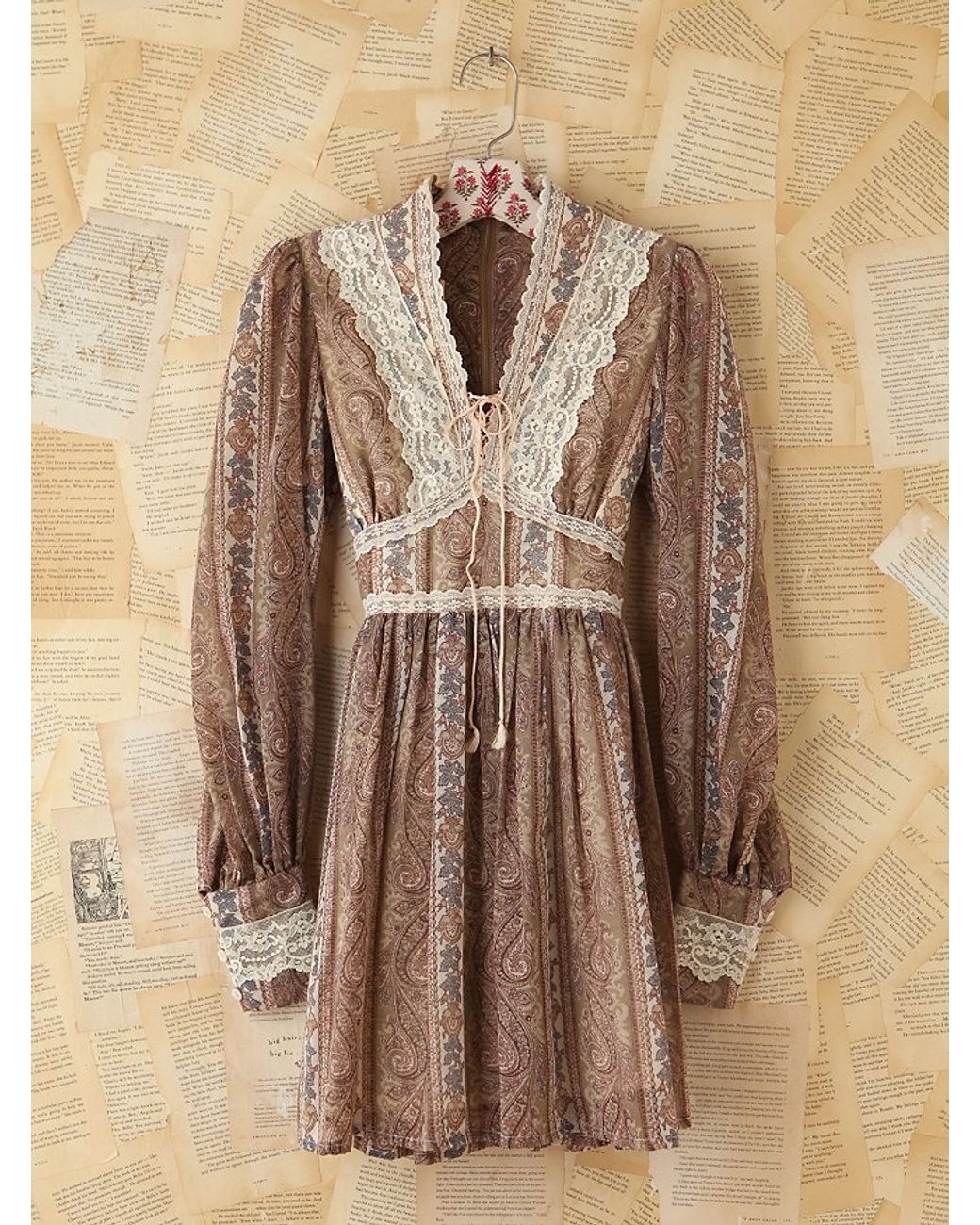 Vintage floral lace dress outlet