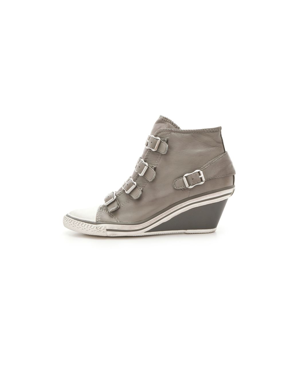 Ash Genial Wedge Sneakers in Gray | Lyst