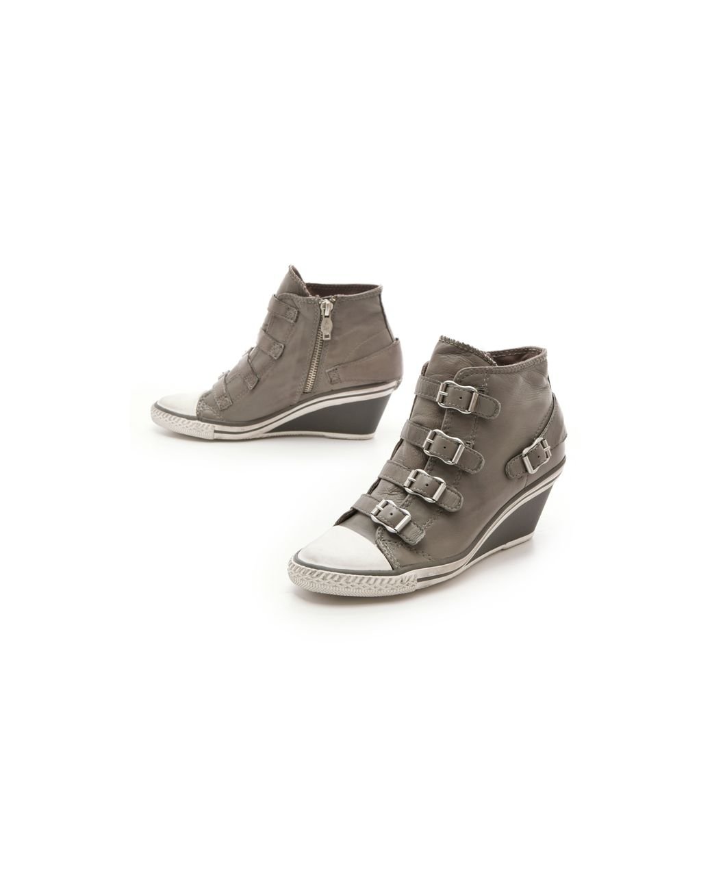 Ash Genial Wedge Sneakers in Gray | Lyst