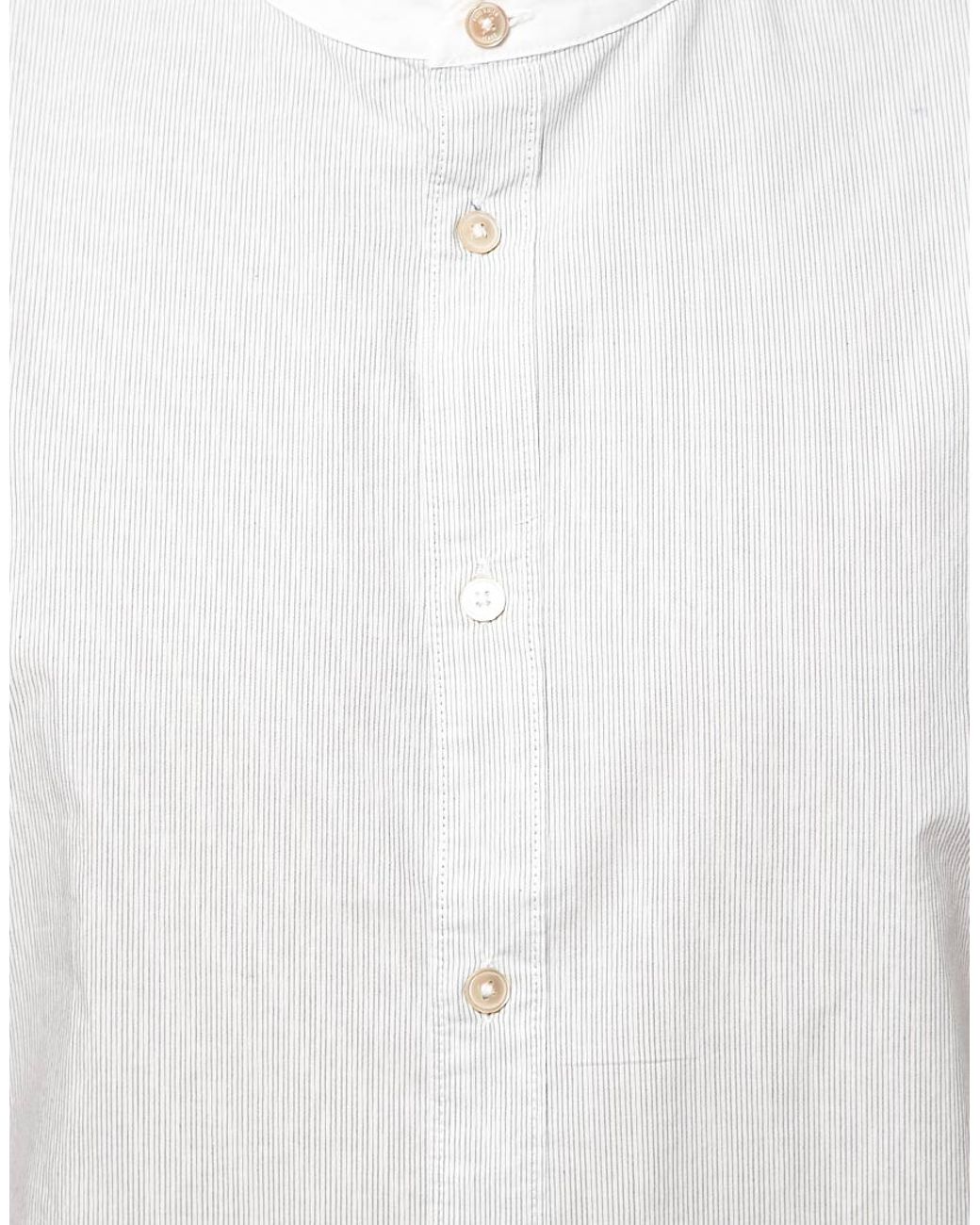 Paul Smith Shirt with Grandad Collar in White for Men | Lyst
