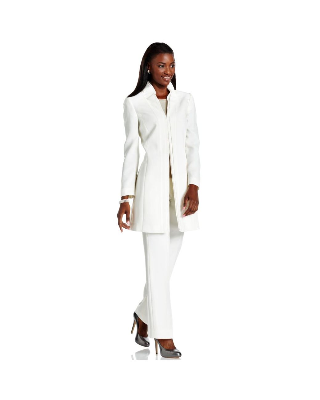 Tahari TwoPiece Pant Suit in White Lyst