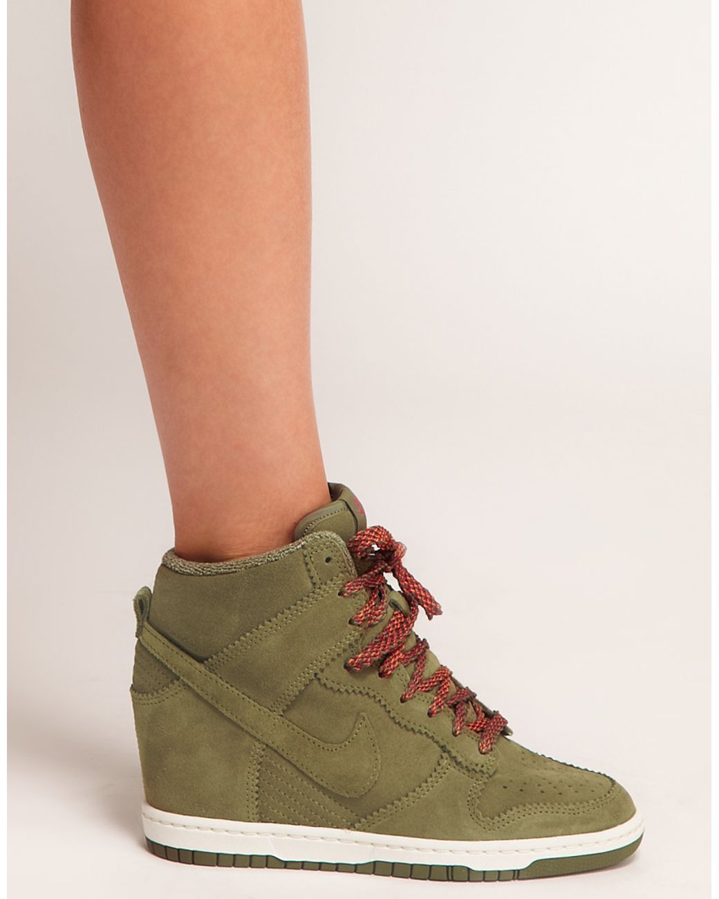 Nike Dunk Sky High Olive Wedge Trainers Natural | Lyst