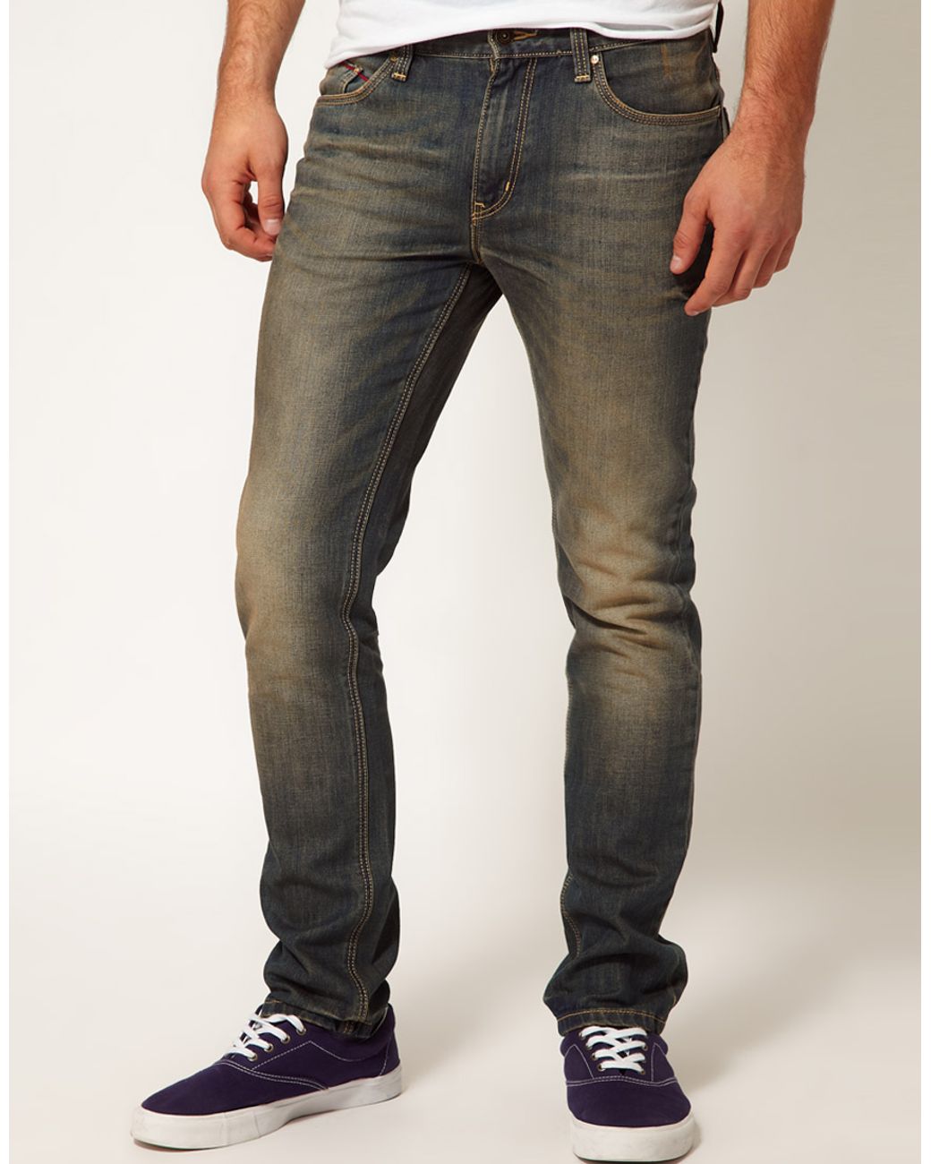 kvalitet hænge omvendt PUMA Jeans Slim Fit Dirty Wash in Blue for Men | Lyst