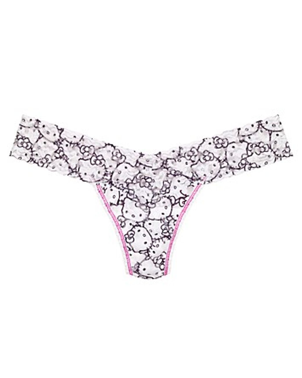 Hanky Panky Thong Hello Kitty Low Rise Printed in Black | Lyst