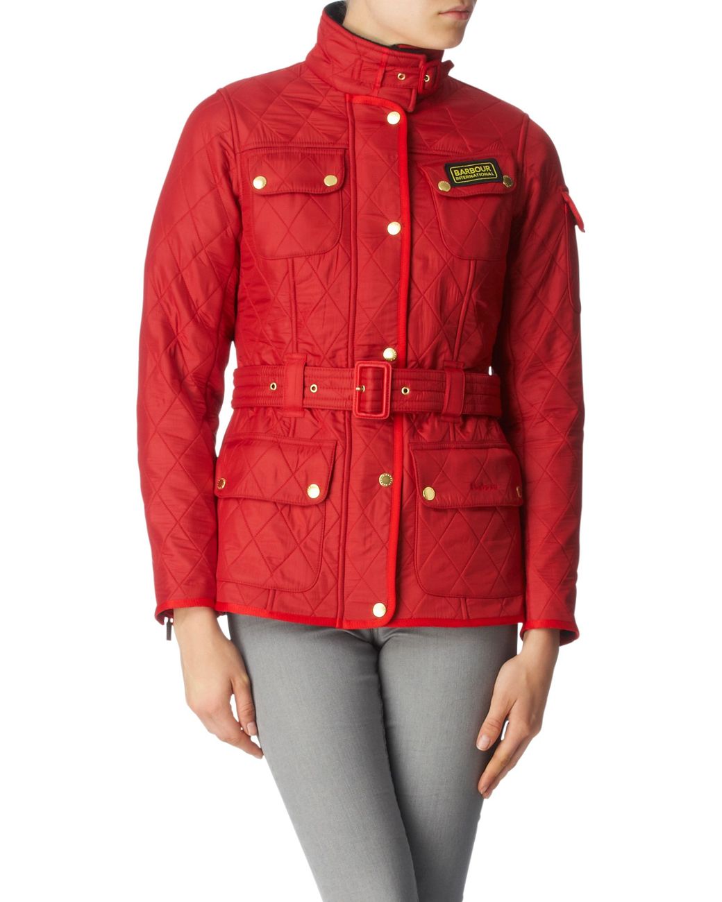 Barbour International Polarquilt Jacket in Red | Lyst UK