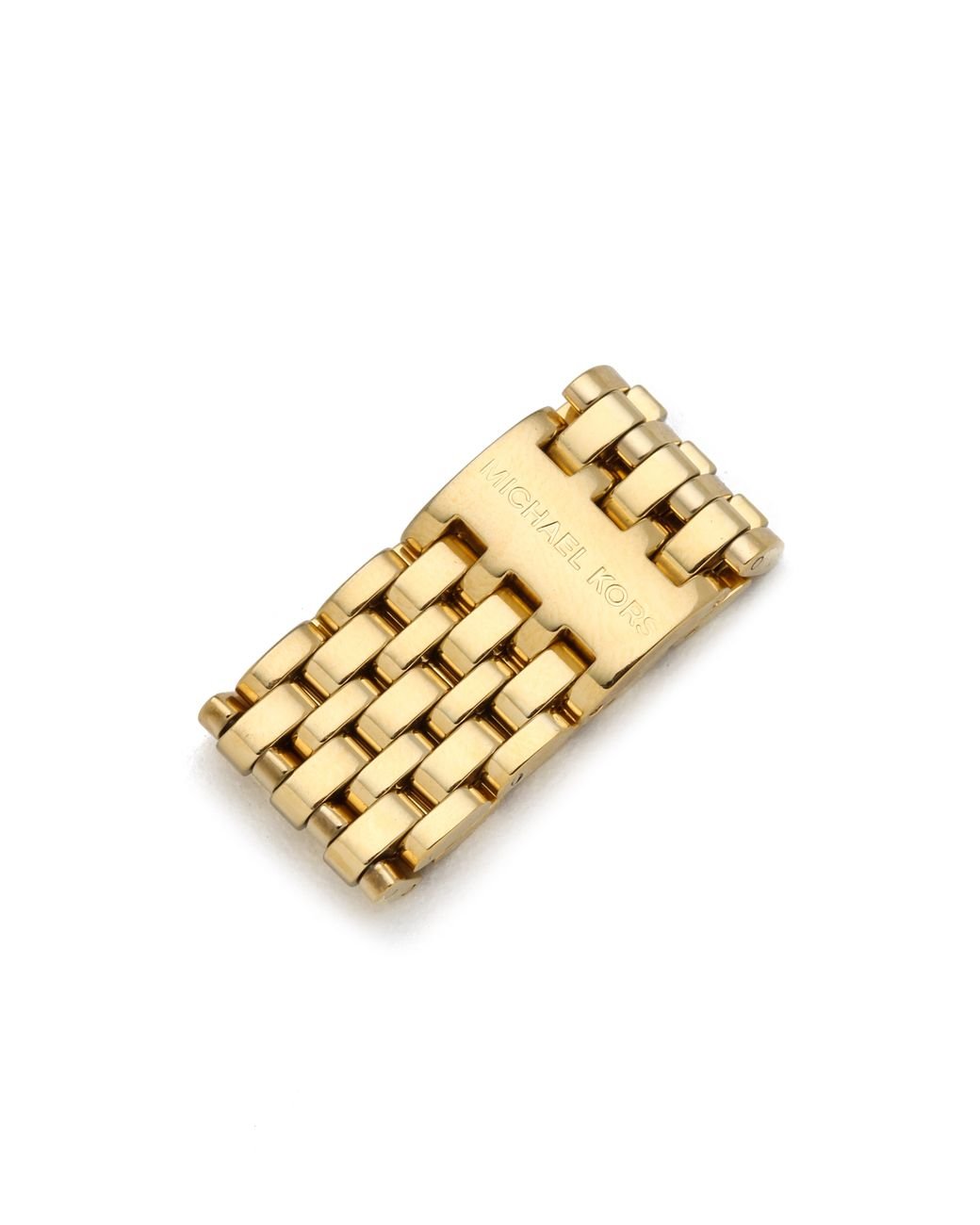 Michael Kors Watch Link Ring in Metallic Lyst