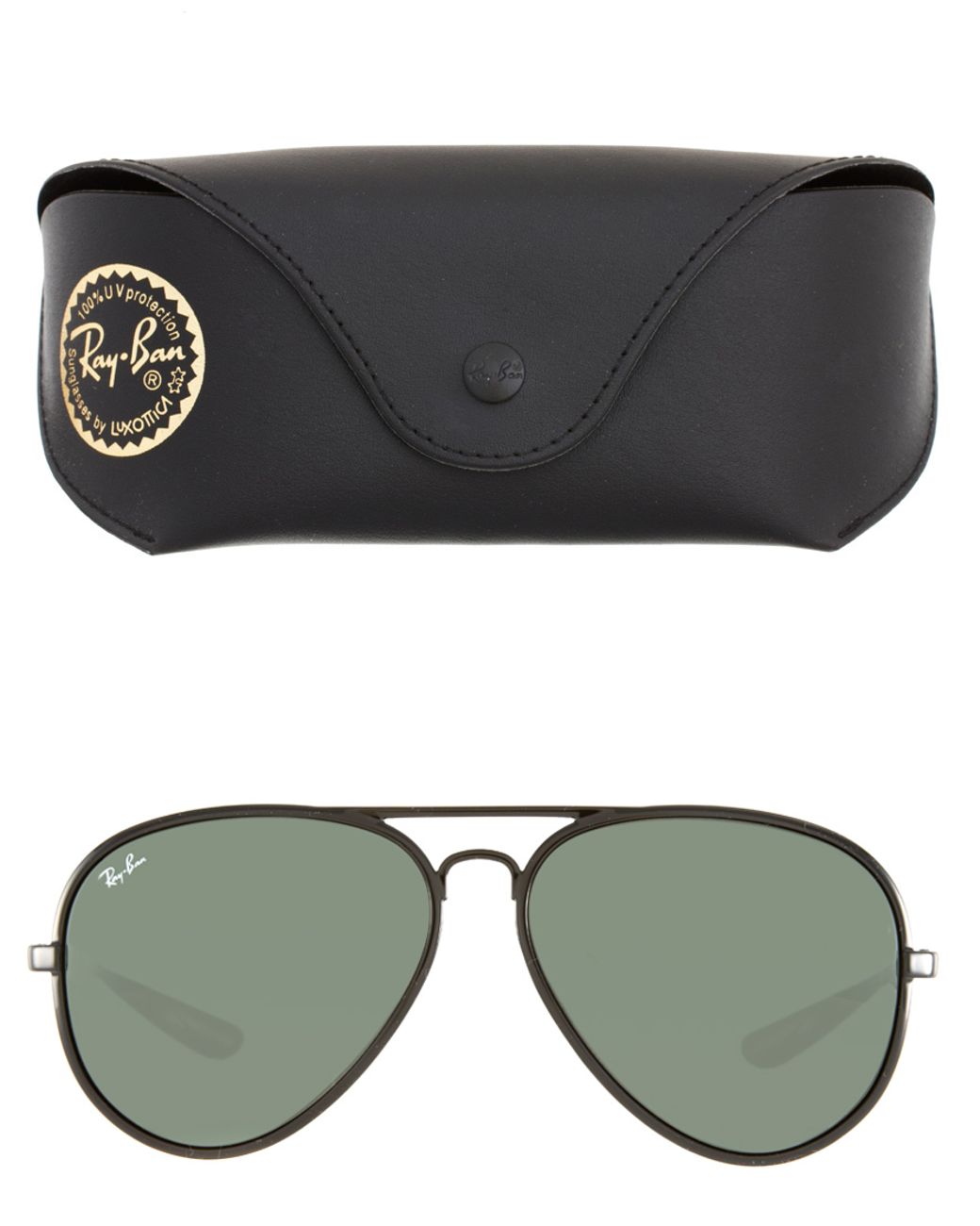 Ray-Ban Aviator Sunglasses in Black for Men | Lyst