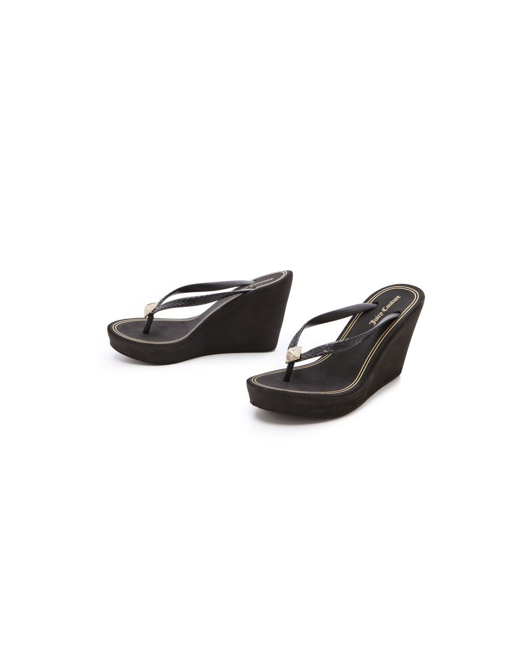 Juicy couture wedge flip flops 2025