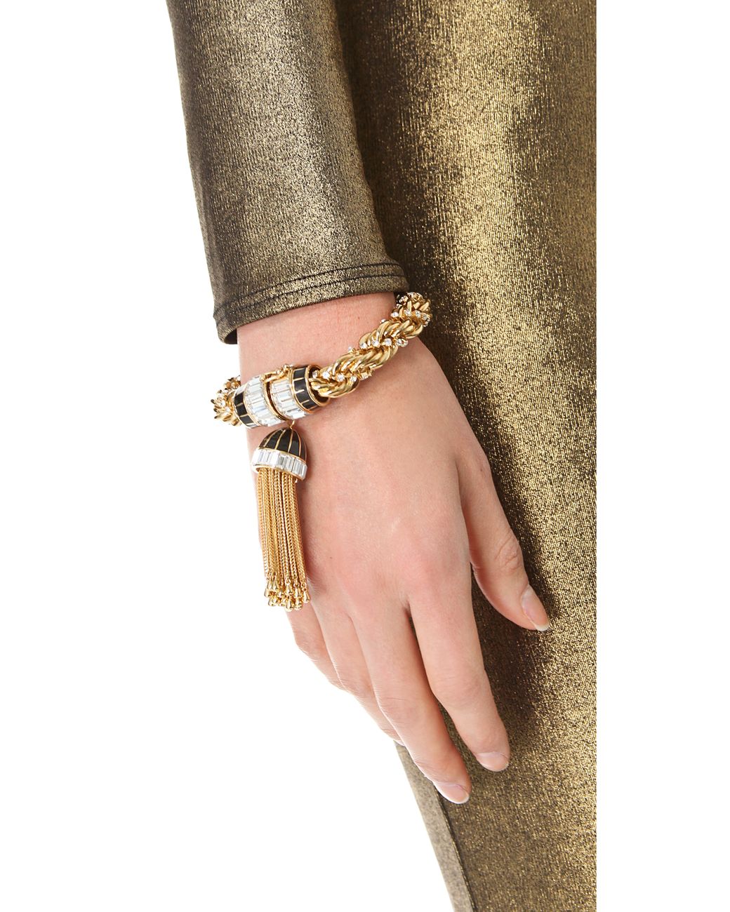 Rachel Zoe Tassel Bracelet in Metallic Lyst