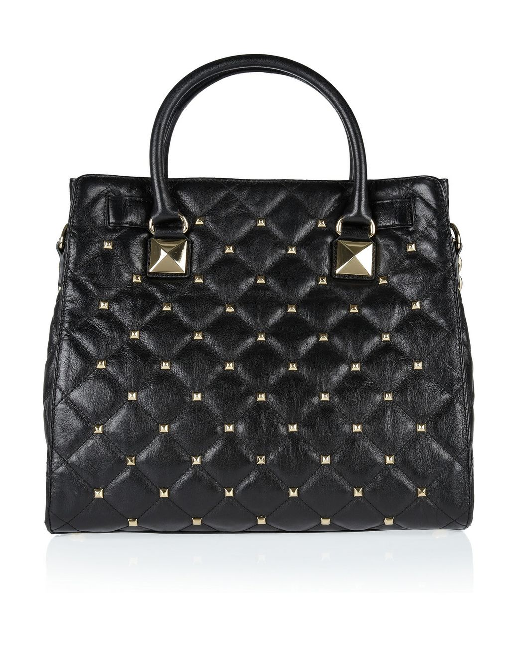 MICHAEL Michael Kors Hamilton Studded Quilted Leather Tote in
