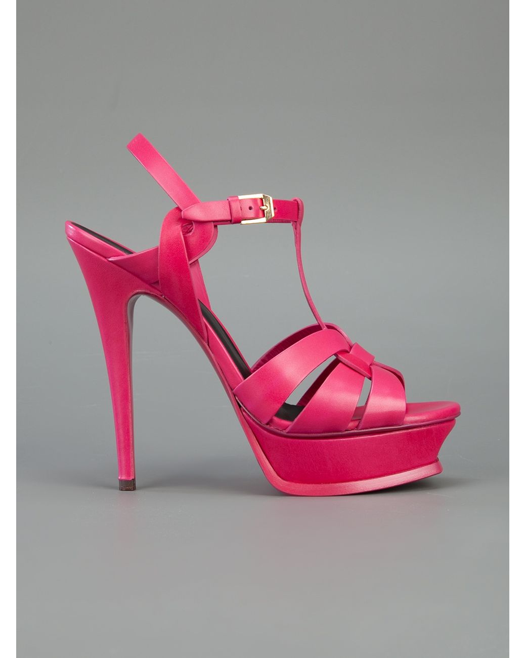 Saint Laurent Tribute Sandal in Pink | Lyst UK