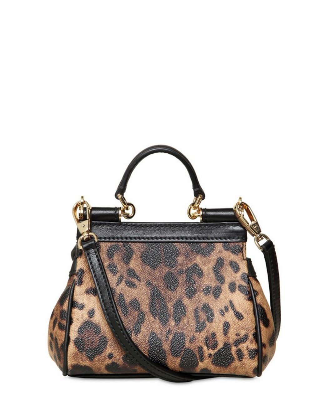 Dolce&Gabbana Kim Sicily small top handle bag for Women - Animal print in  Kuwait