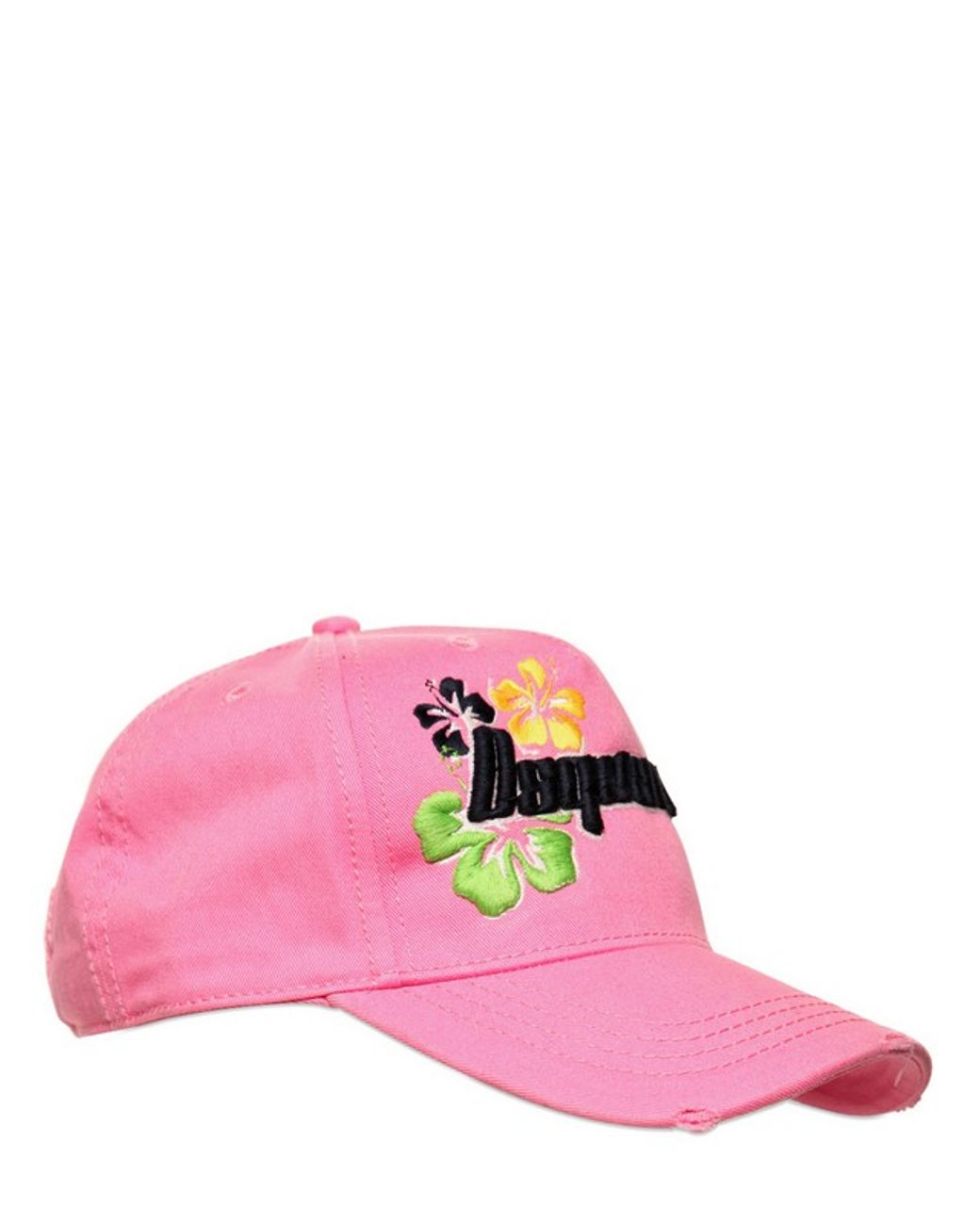 DSquared² Dsquared Logo Gabardine Cotton Hat in Pink for Men | Lyst