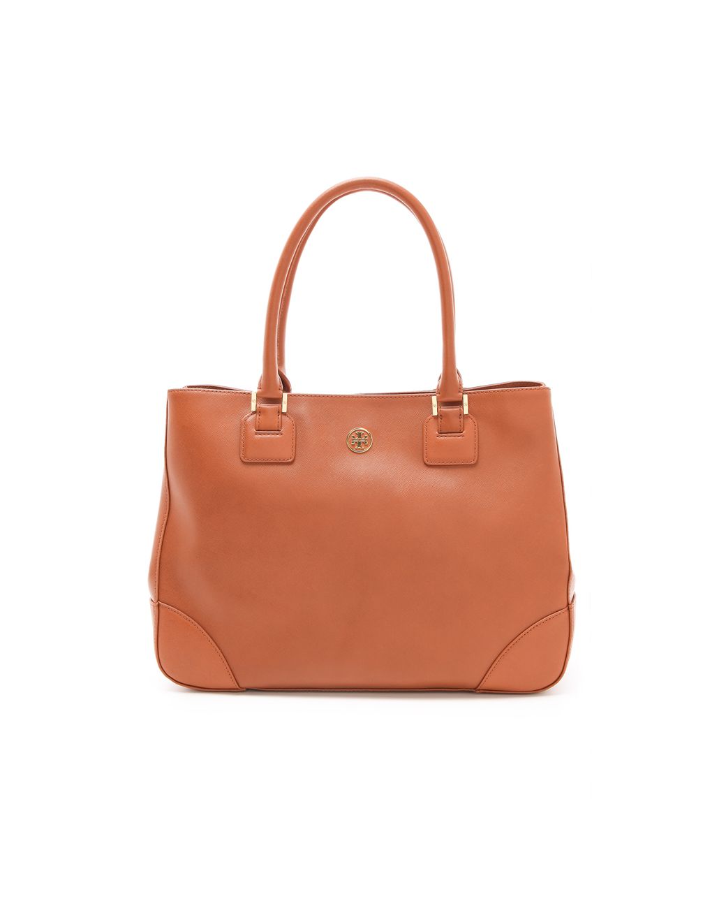 Tory Burch Robinson East West Tote in Brown | Lyst Tory Burch Robinson East West Tote in Brown | Lyst