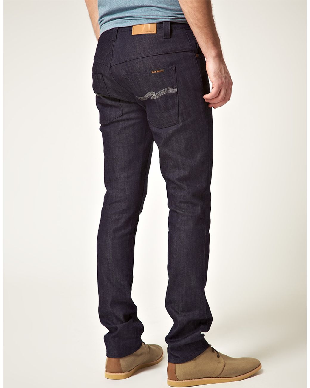 Nudie Jeans Tape Ted Organic Dry Grey 