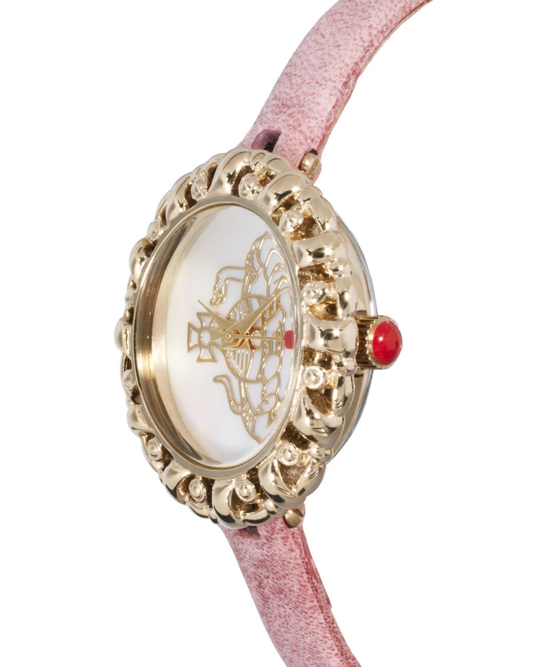 Vivienne Westwood Leather Strap Watch in Pink Lyst