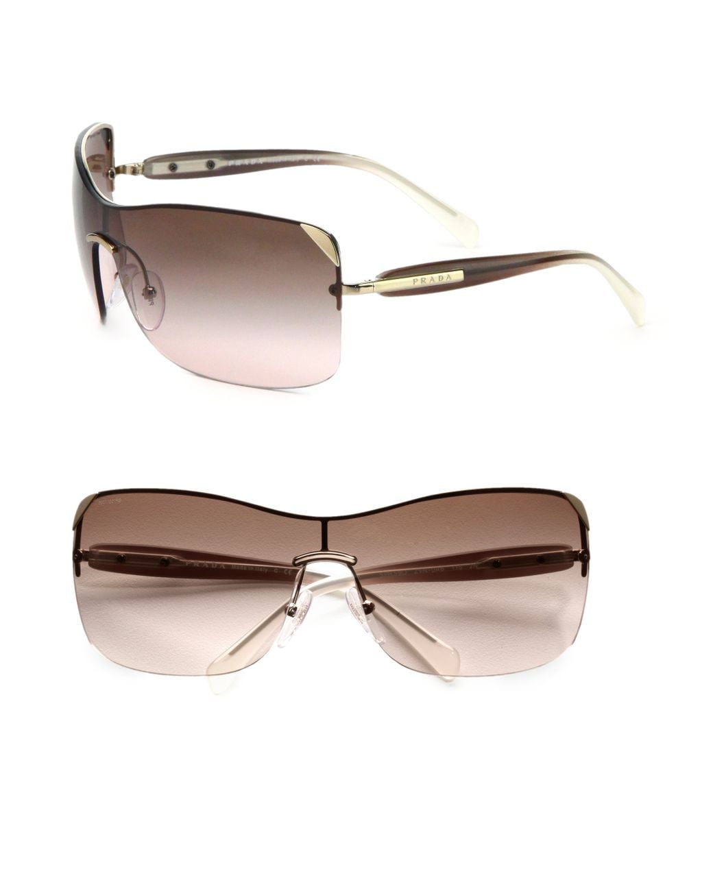 prada 51mm rectangular sunglasses