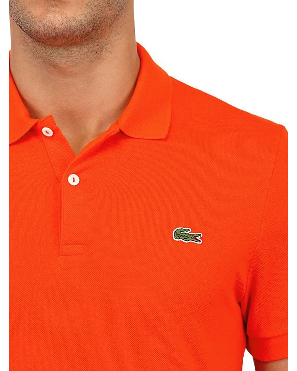 Lacoste Petit Piqué Polo Shirt in Neon 