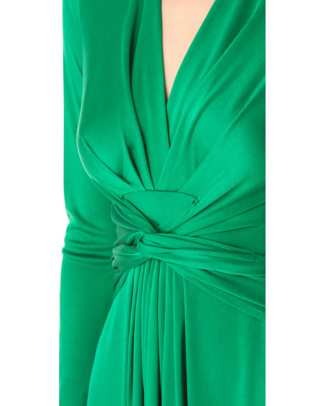 Issa Long Sleeve Wrap Dress in Green | Lyst Issa Long Sleeve Wrap Dress in Green | Lyst