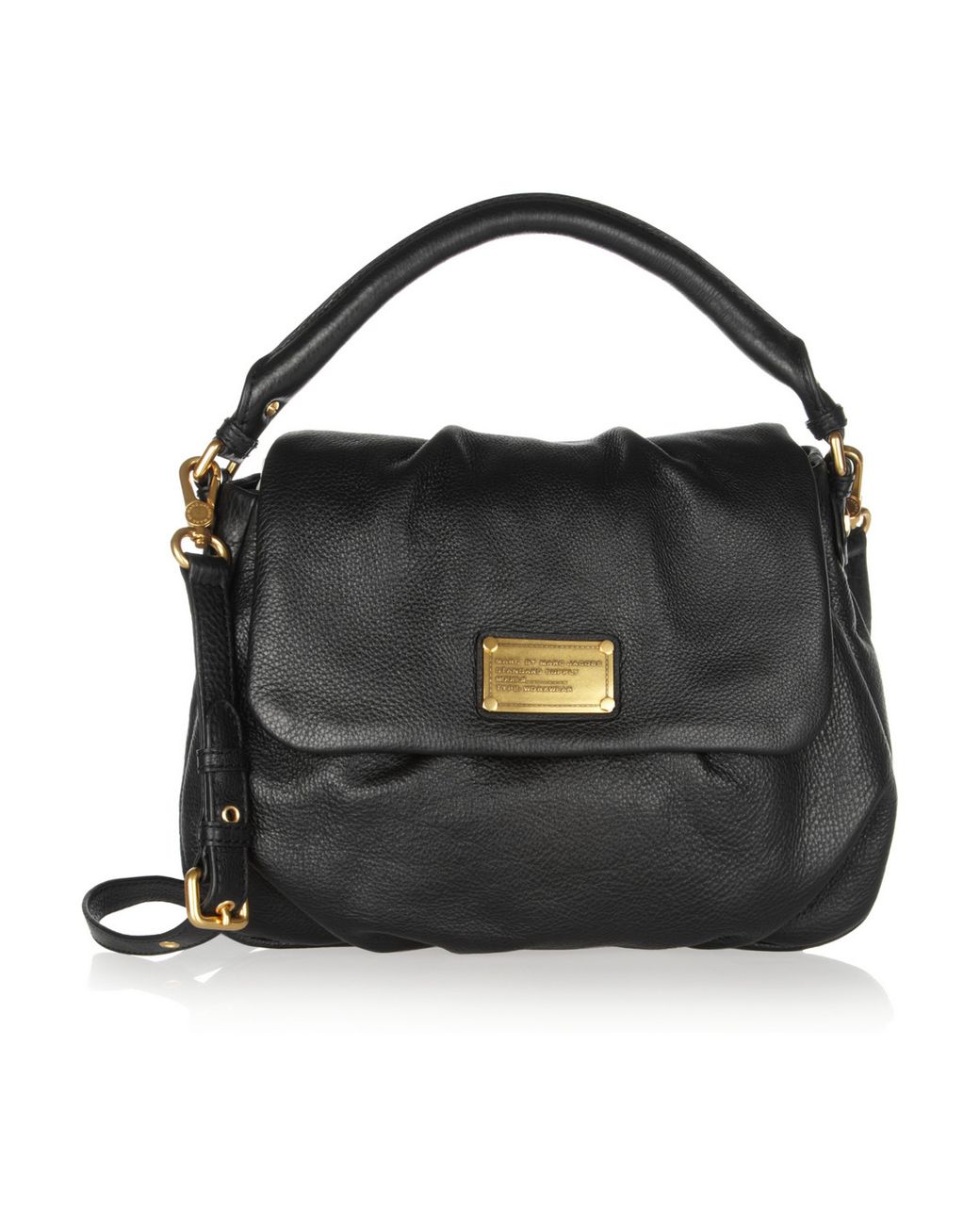 Marc jacobs classic leather shoulder bag clearance