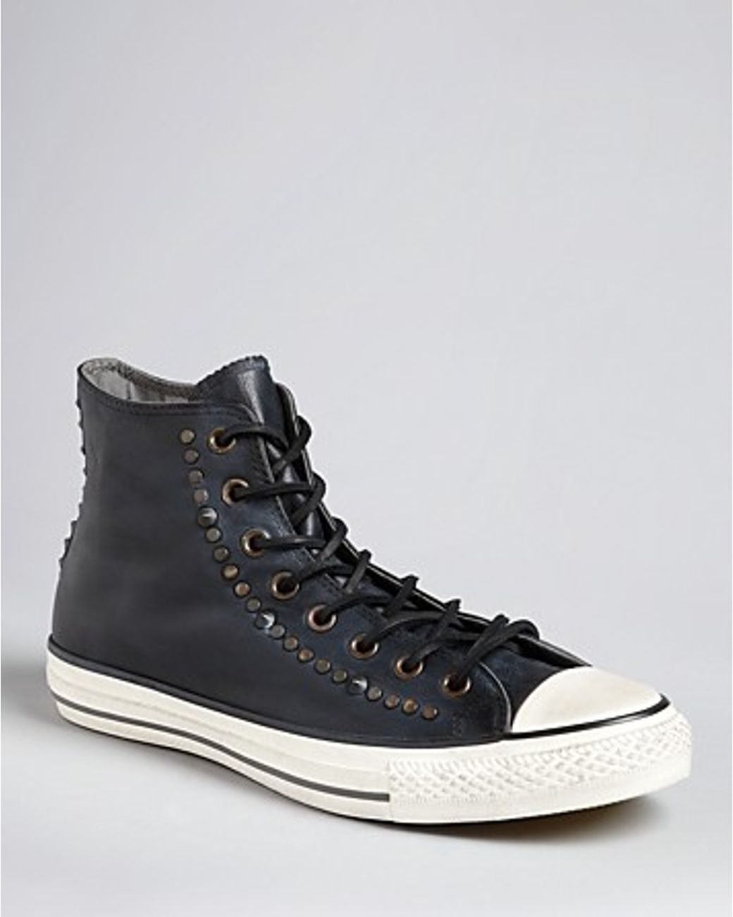 Converse John Varvatos Studded Leather Hightops in Black for Men Lyst