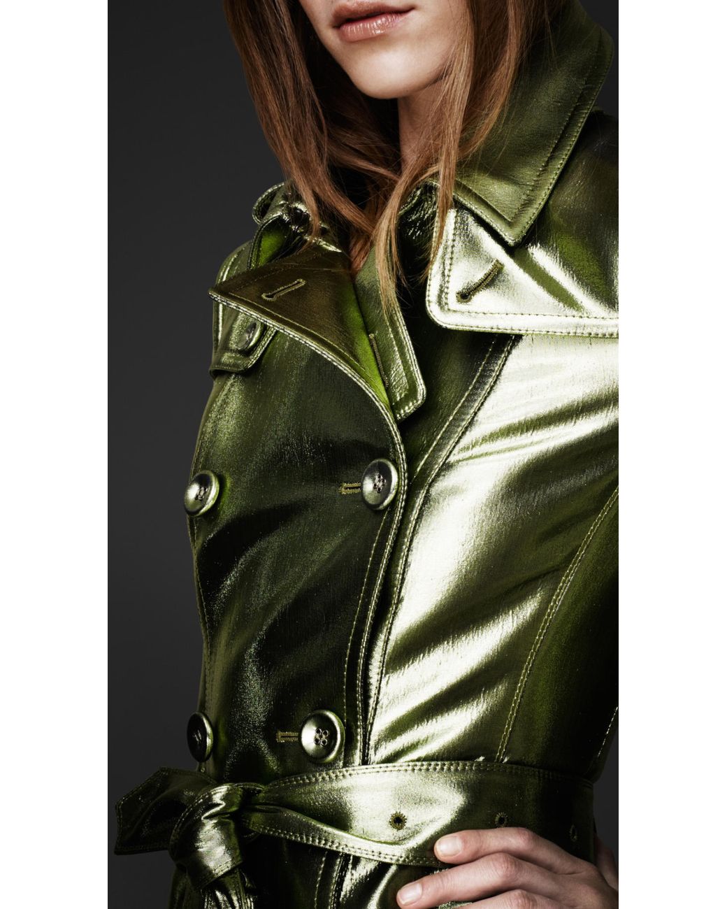Burberry prorsum metallic trench coat hot sale