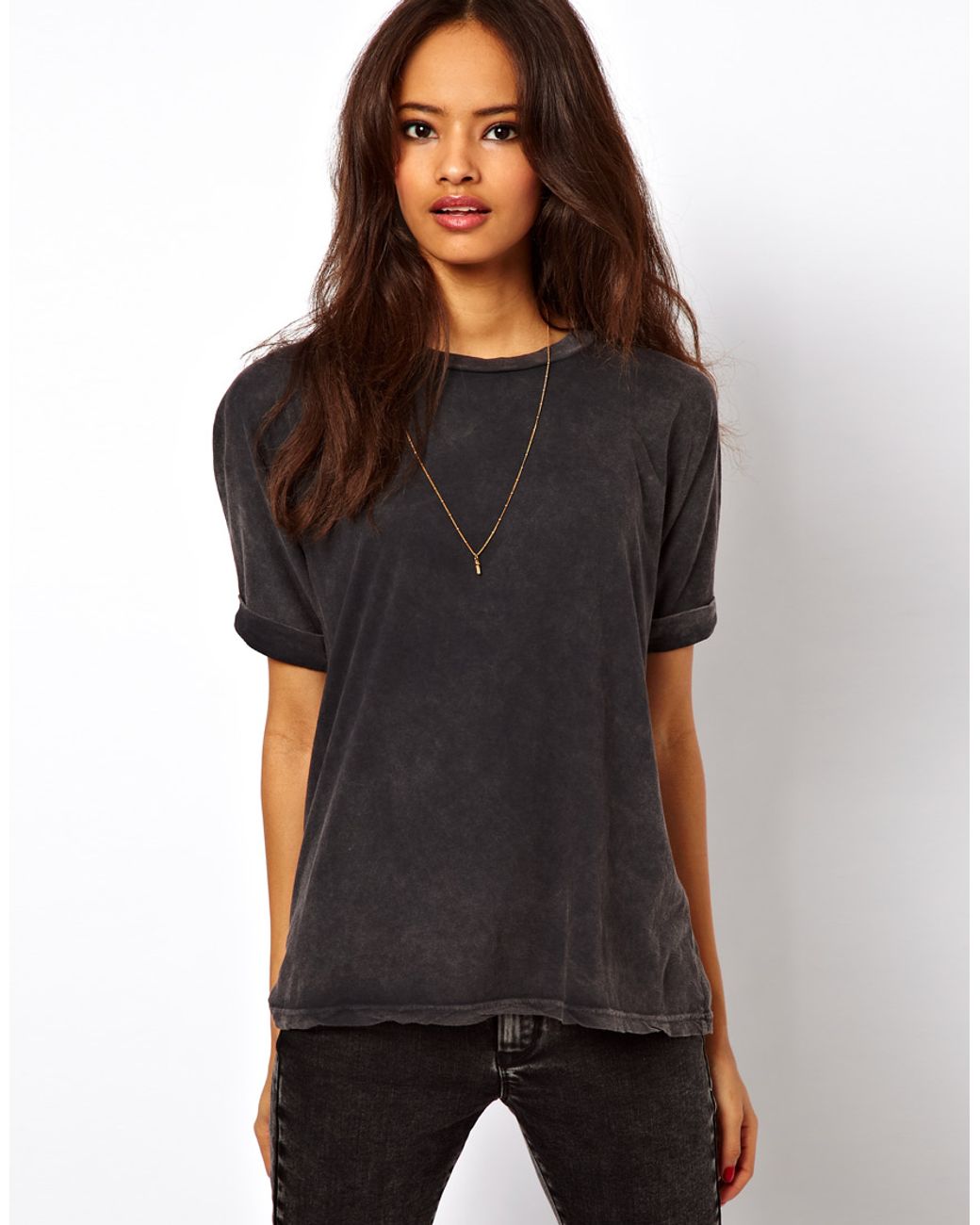 asos black shirt womens