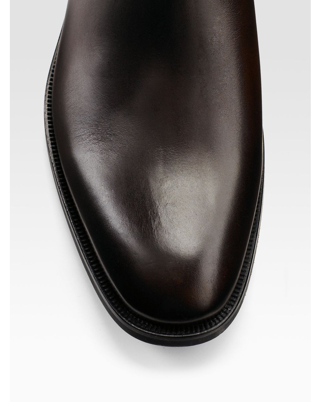 Saks Fifth Avenue Chelsea Boots in Brown for Men | Lyst