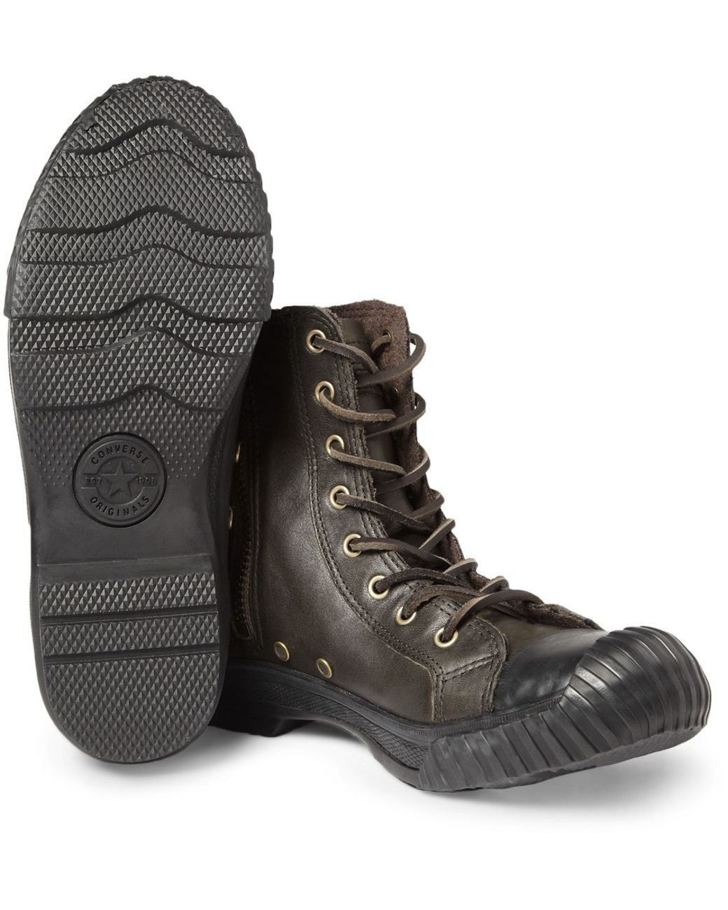 Converse Bosey Chuck Taylor All Star Leather Boots in Brown for Men Lyst