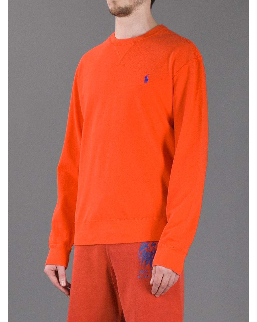Orange polo cheap sweatshirt