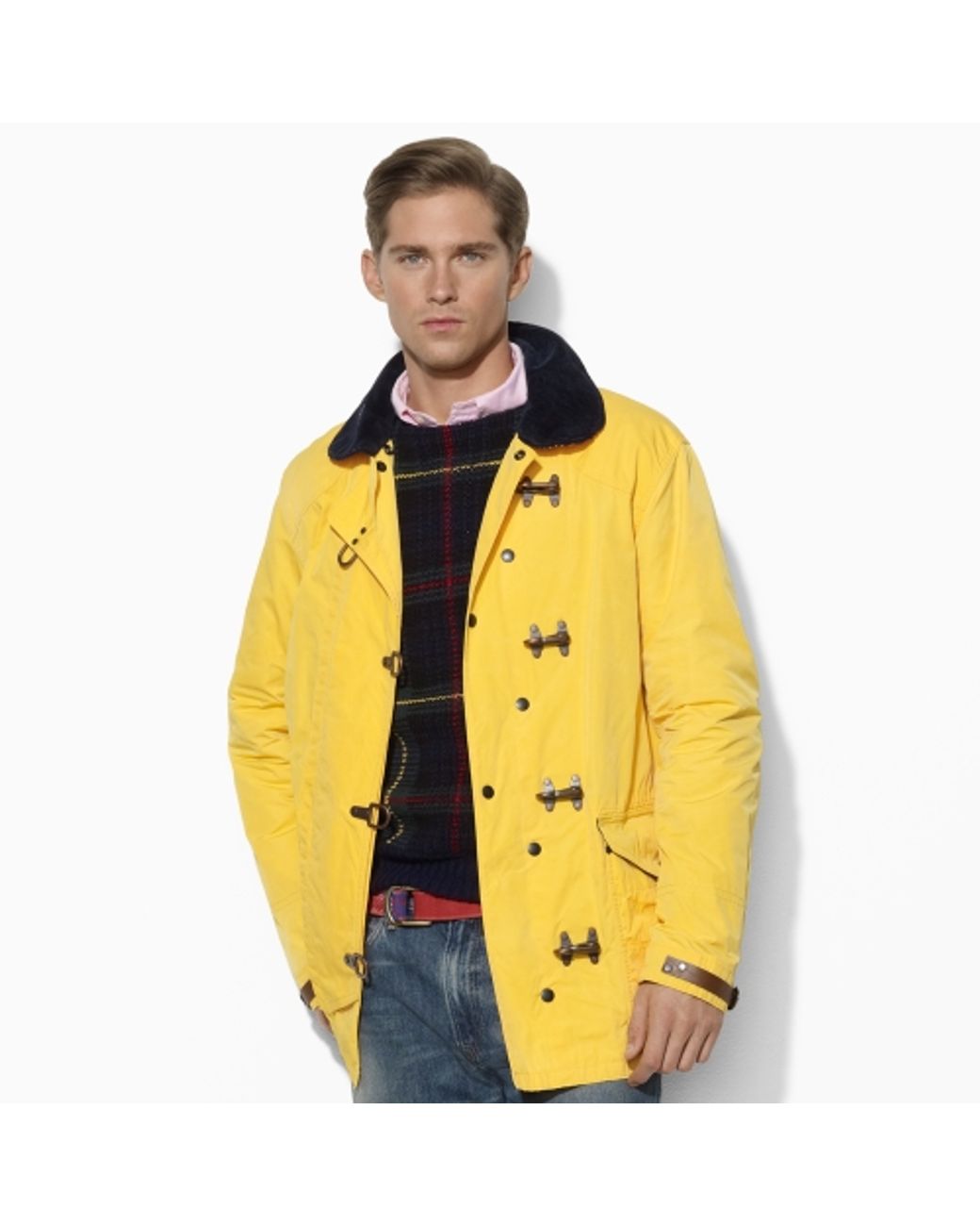 Polo Ralph Lauren Firemans Slicker Jacket in Yellow for Men | Lyst