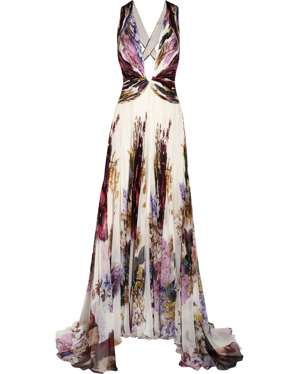 Roberto Cavalli Printed Silk-chiffon Gown | Lyst