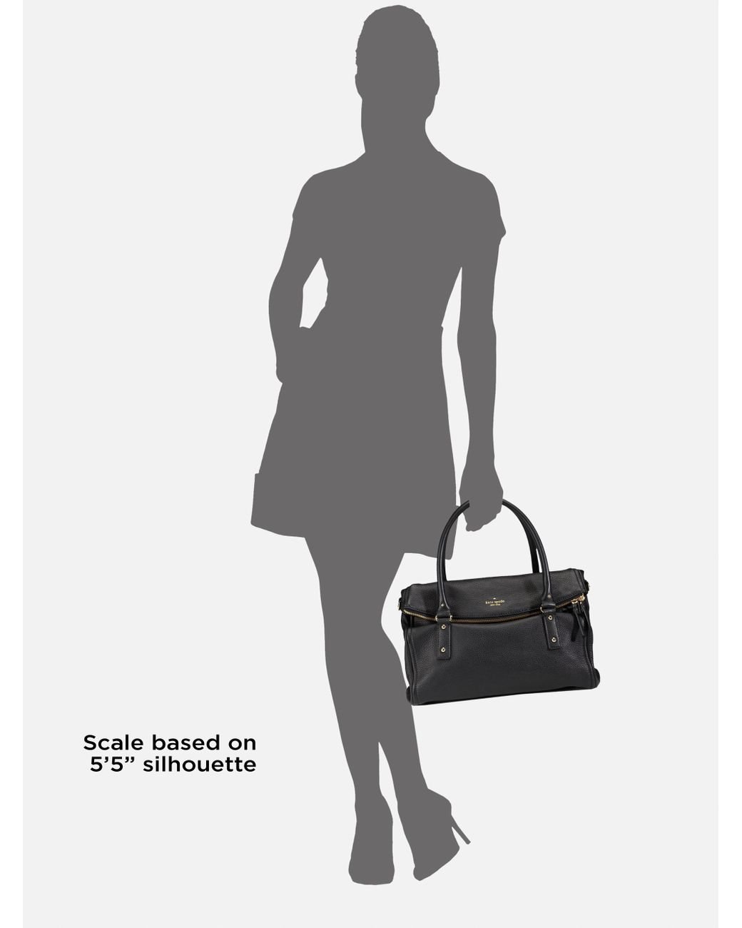 Kate Spade Leslie Foldover Top Handle Bag in Black | Lyst