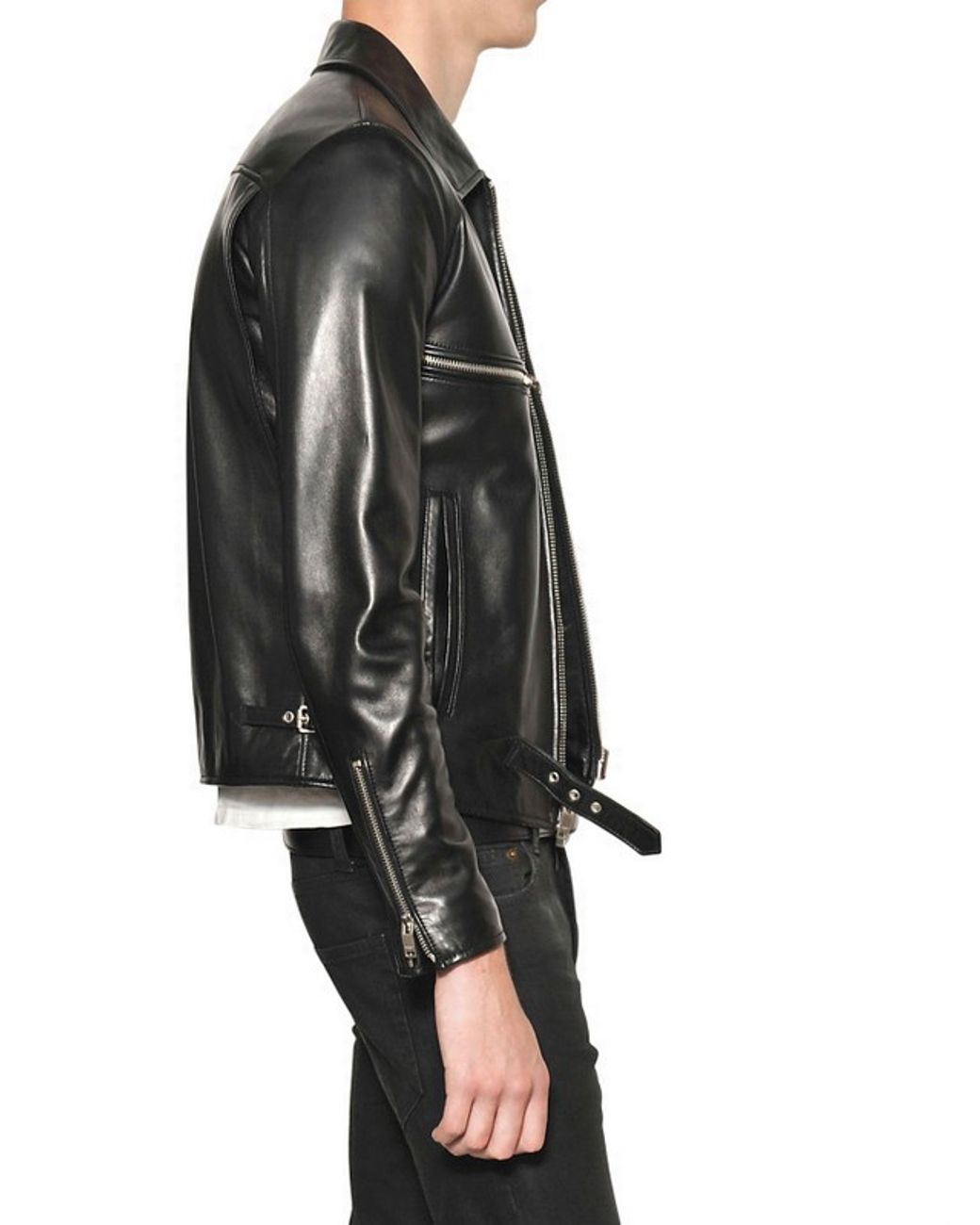 Saint Laurent Nappa Leather Jacket in Black for Men Lyst UK