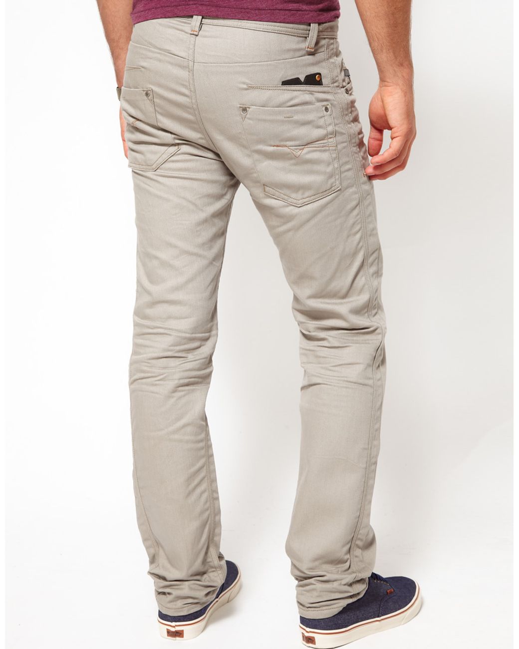 DIESEL Jeans Darron 98q Regular Slim in Gray for Men Lyst