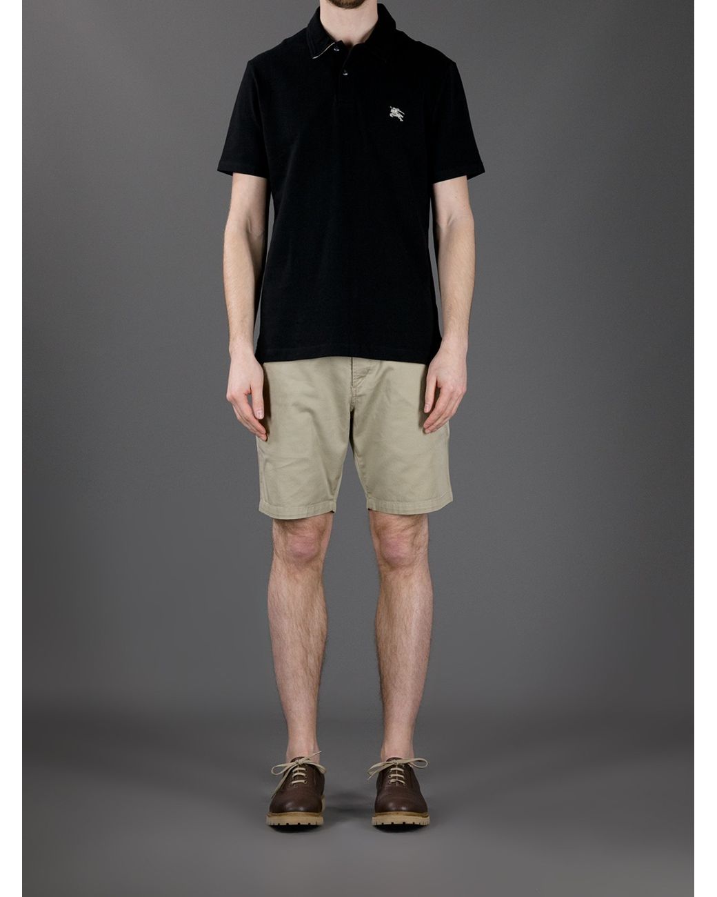 Burberry brit men's short sleeve polo shirt hot sale