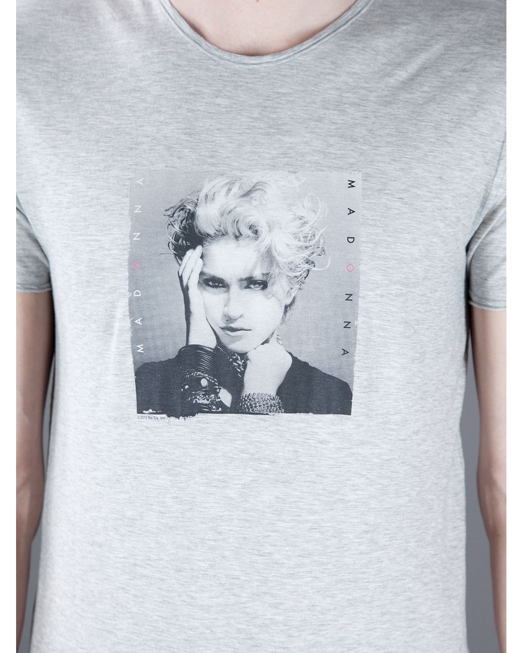 Dolce & Gabbana Printed Madonna T-Shirt in Gray for Men | Lyst