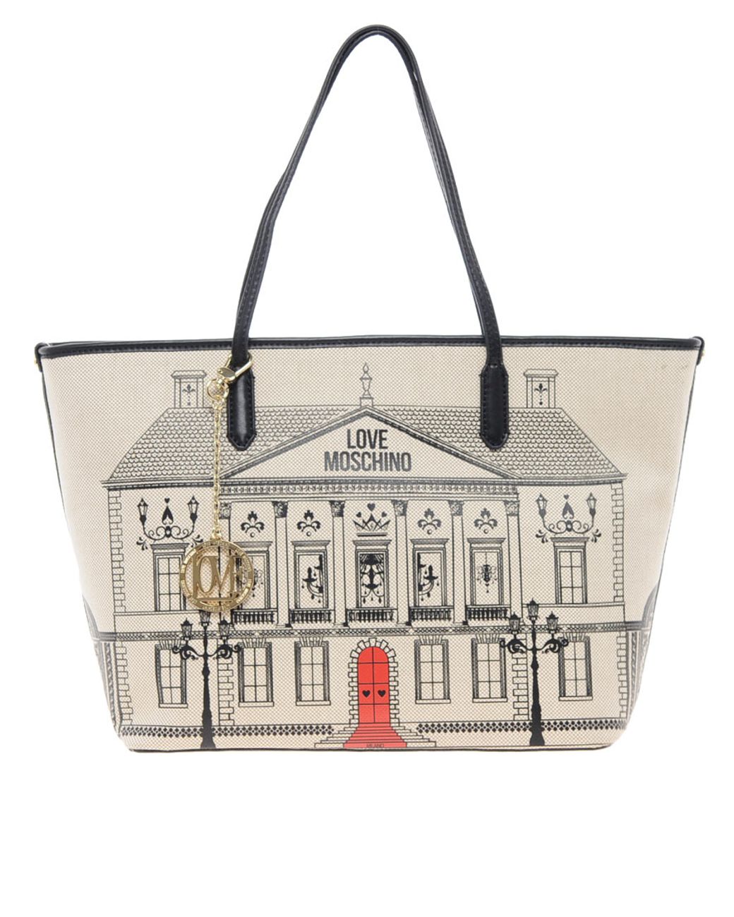 love moschino canvas tote bag