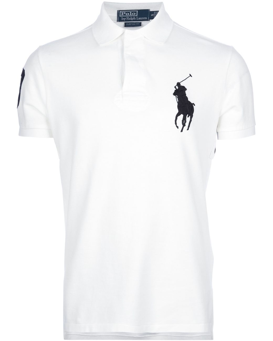 Polo Ralph Lauren Fitted Logo Polo Shirt in White for Men | Lyst