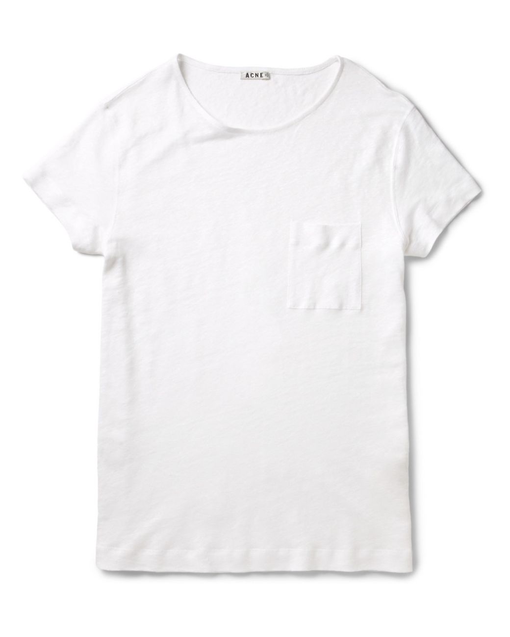 Acne Studios Granville Linen T-Shirt in White for Men | Lyst