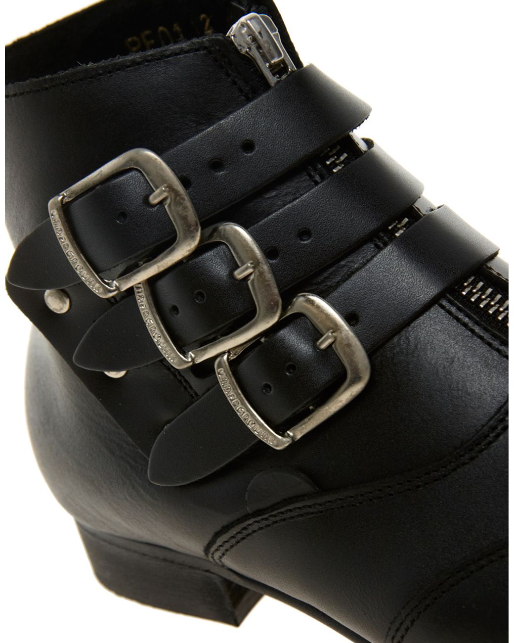 ASOS Underground Blitz Winklepicker Black Ankle Boots | Lyst